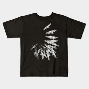 On the wings of an eagle - Drawing by Avril Thomas - Adelaide / South Australia Artist Kids T-Shirt